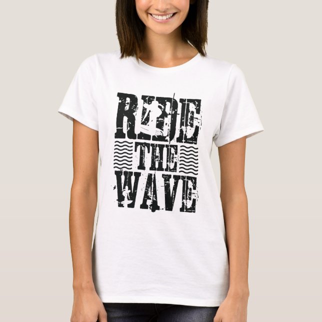 T-shirt Marcher la vague (Devant)