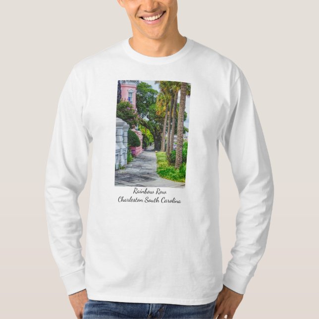 T-shirt Marcher le long de Rainbow Row (Devant)