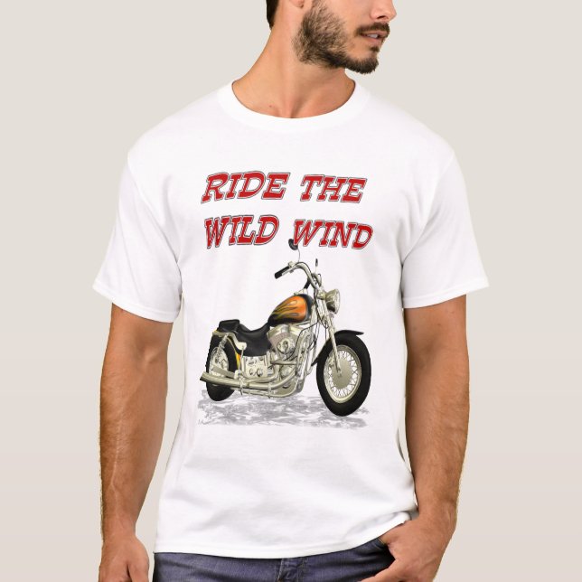 T-shirt Marcher le vent sauvage, tee - shirt (Devant)