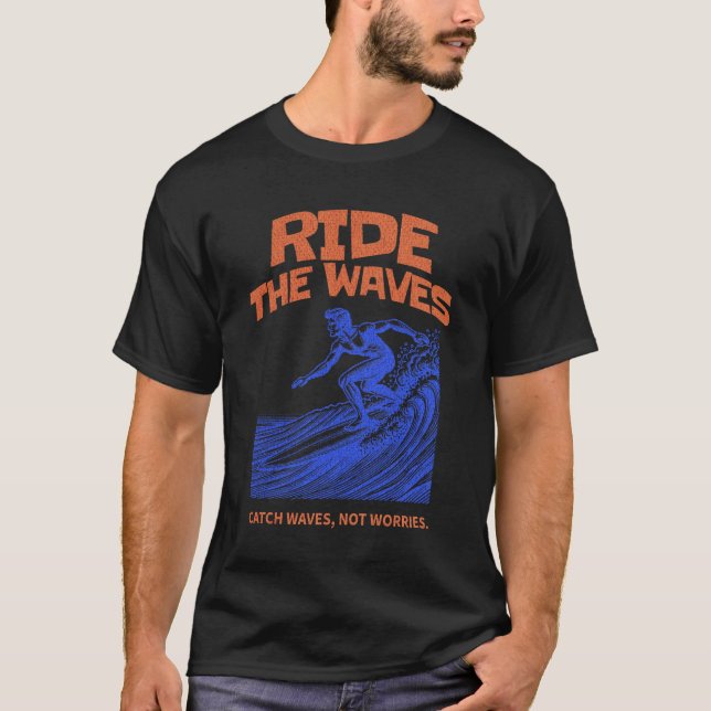 T-shirt Marcher Les Vagues (Devant)