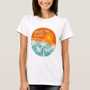 T-shirt Marcher par la foi Christian Design
