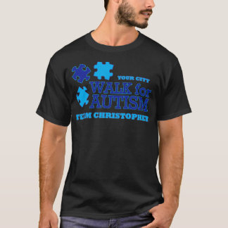 T-shirt Marcher Pour L'Autisme Autisme Chemise