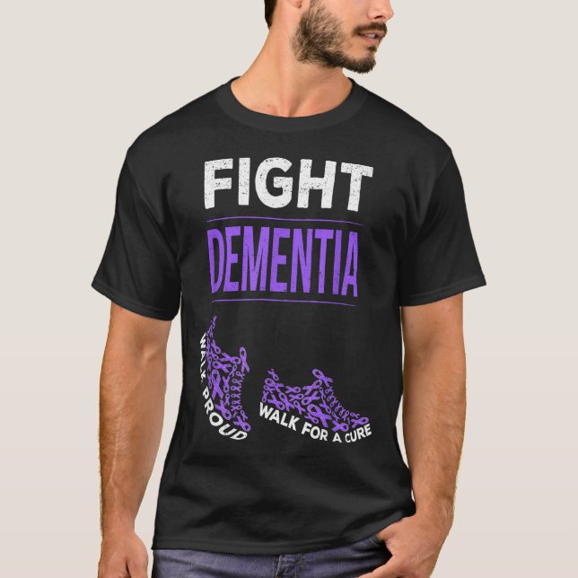 T-shirt Marcher pour un Ruban Violet de Sensibilisation à  (Devant)