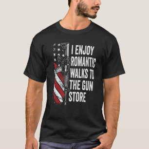 T-shirt Marches Romantiques À La Boutique D'Armes À Feu Ar