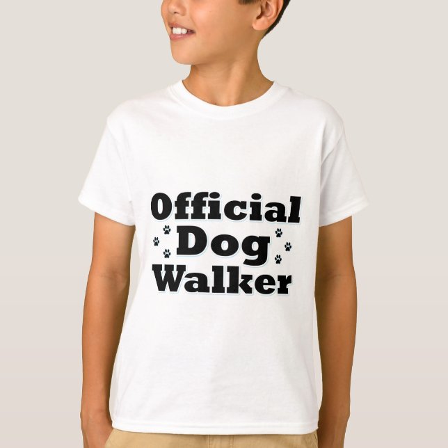 T-shirt Marcheur de chien officiel (Devant)