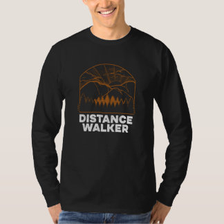 T-shirt Marcheur de Distance Randonnée Montagne Randonneur