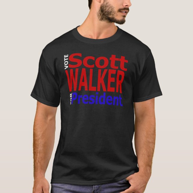 T-shirt Marcheur de Scott de vote pour le président (Devant)