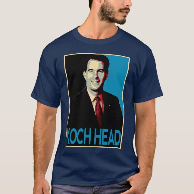 T-shirt Marcheur de Scott -- Tête de Koch (Devant)