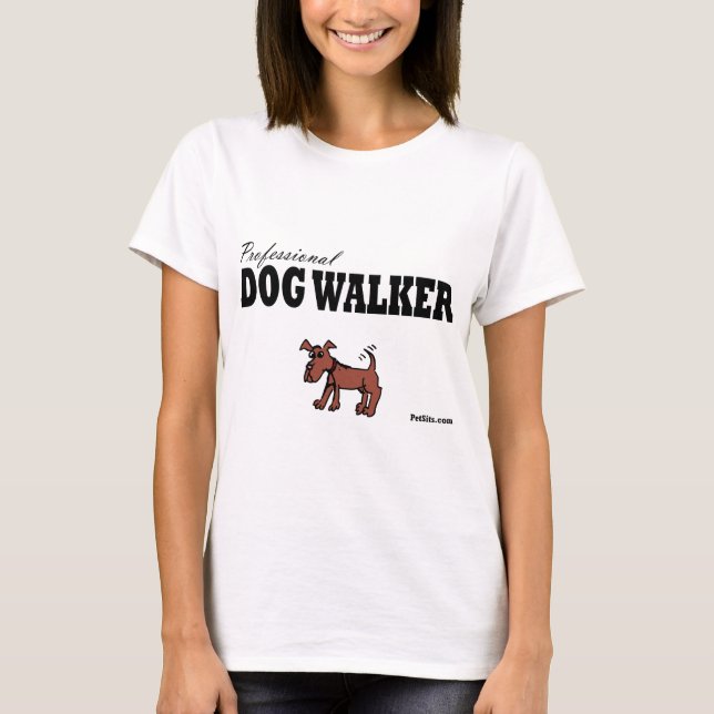 T-shirt Marcheur professionnel de chien (Devant)