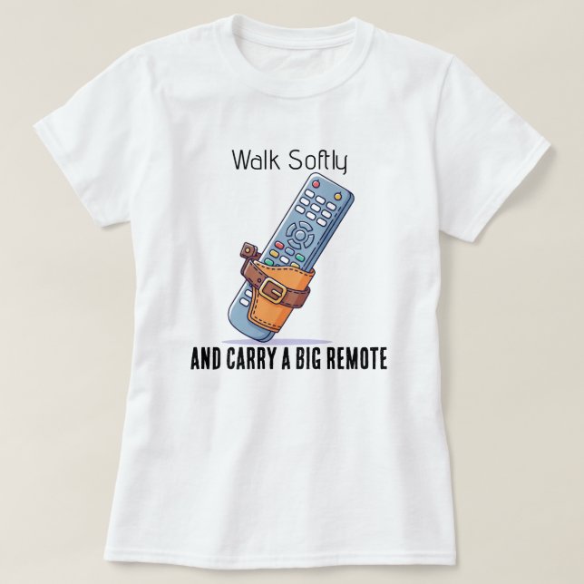 T-shirt Marchez doucement et portez un grand tee shirt de  (Design devant)