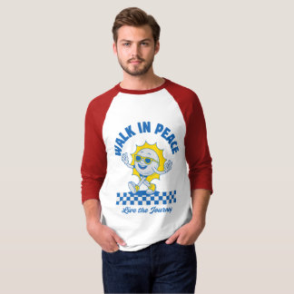 T-shirt Marchez en paix, vivez le voyage
