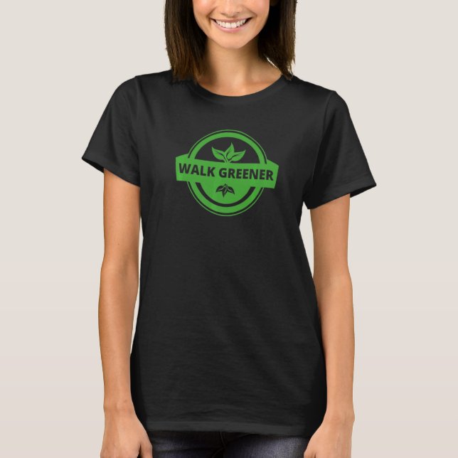 T-shirt Marchez plus vert Végétalien Végétarien Femmes Vég (Devant)