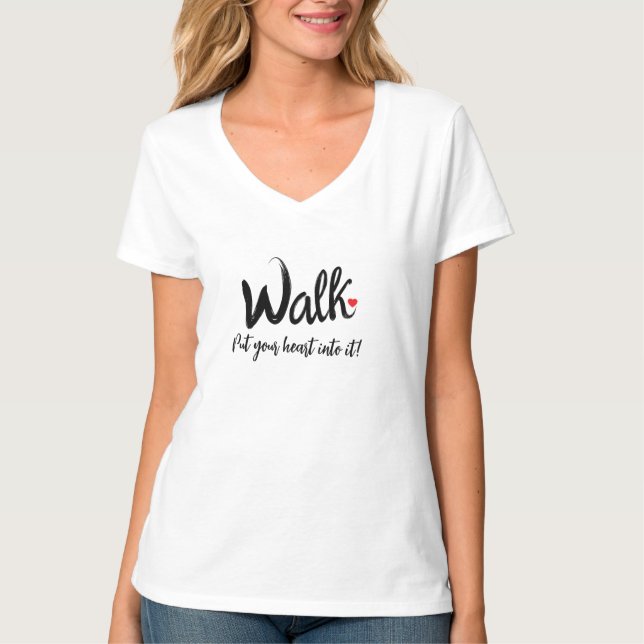 T-shirt Marchez pour votre santé (Devant)