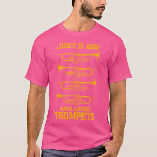 T-shirt Marching Band Boy Who Love Trumpets Funny