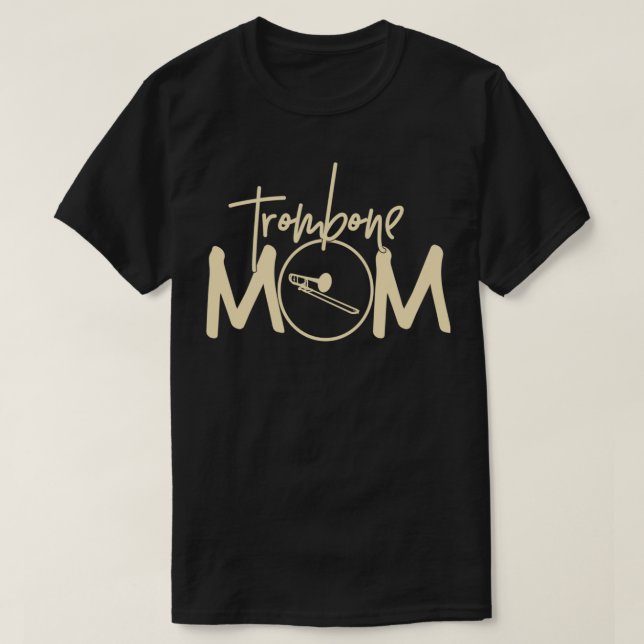 T-shirt Marching Band Funny Trombone Maman (Design devant)