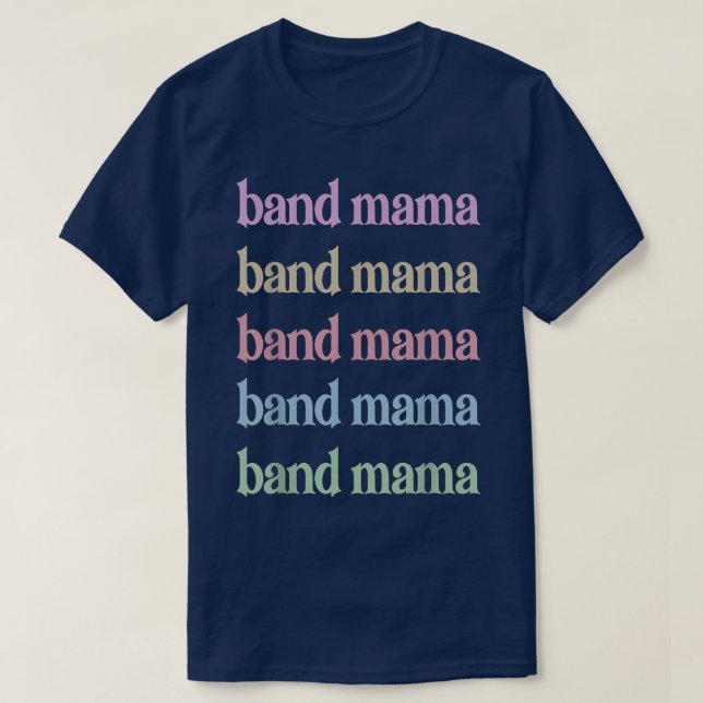 T-shirt Marching Band Maman Band Mama Marching Band Mère (Design devant)