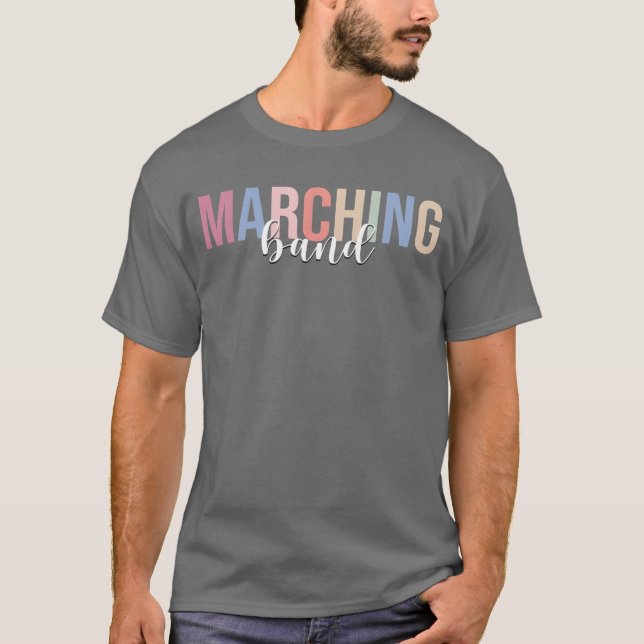 T-shirt Marching Band Musical vintage (Devant)