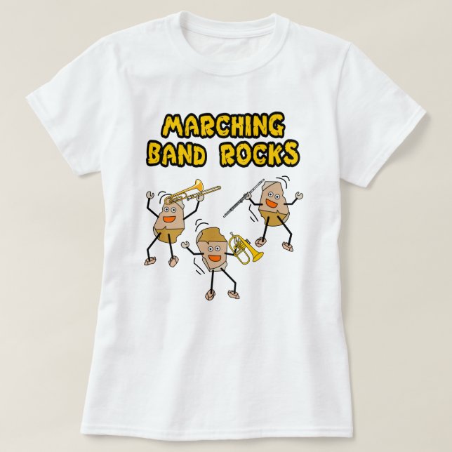 T-shirt Marching Band Rocks (Design devant)