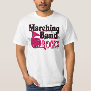 T-shirt Marching Band Rocks/ corne française