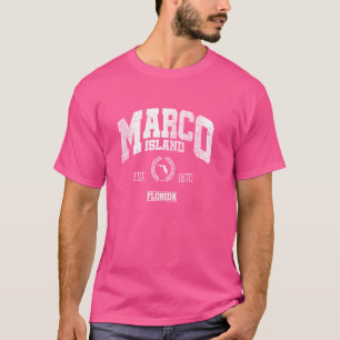 T-shirt Marco Island FL Floride Vintage Throwback