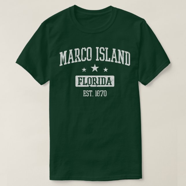 T-shirt Marco Island Floride Est (Design devant)