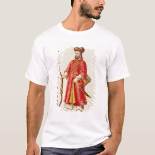 T-shirt Marco Polo s'est habillé dans le costume de tartr