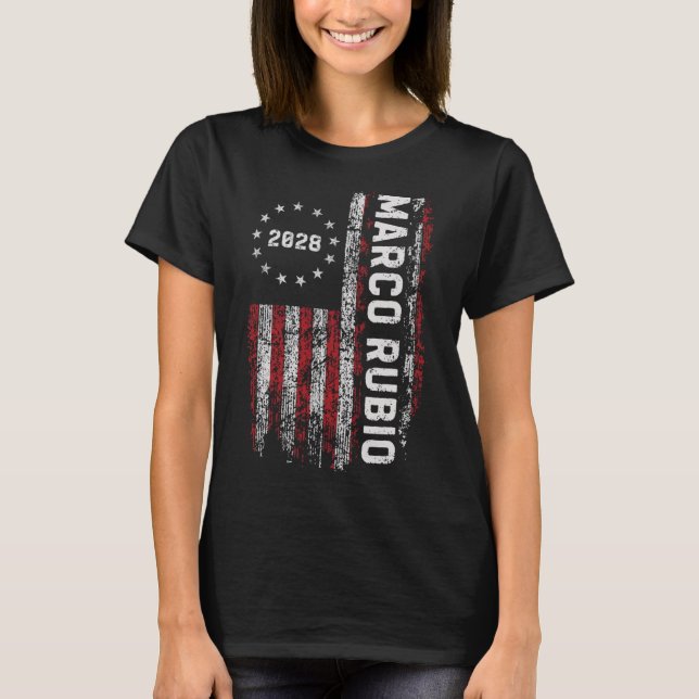 T-shirt Marco Rubio 2028 President 48 Election Campaign Us (Devant)