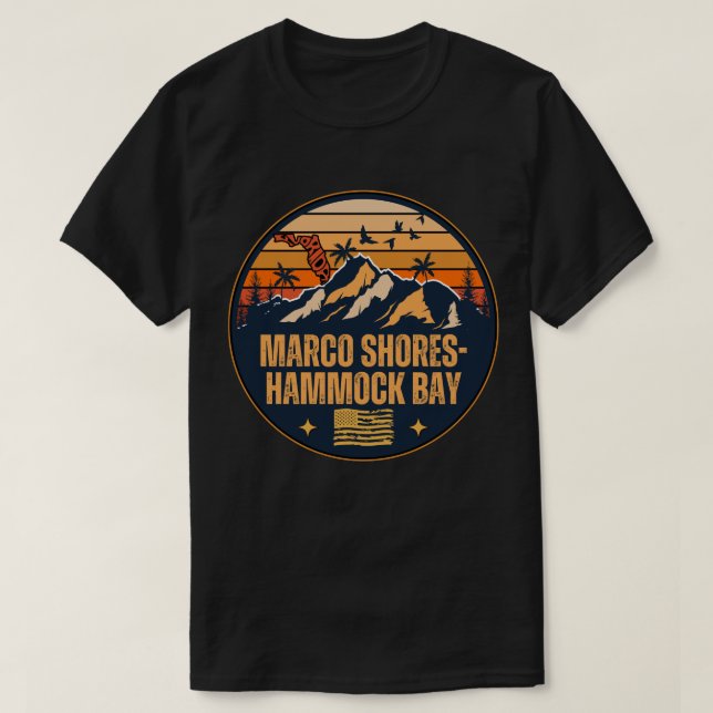 T-shirt Marco Shores-Hammock Bay, Floride (Design devant)