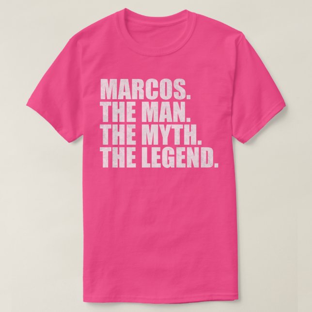 T-shirt Marcos Marcos Nom Marcos prénom (Design devant)
