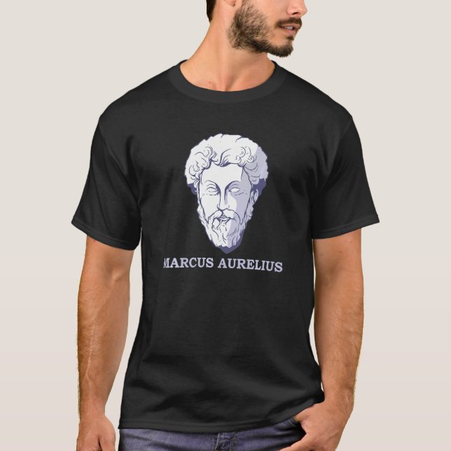 T-shirt Marcus Aurelius Marc Aurel Empereur Romain Et Phil (Devant)