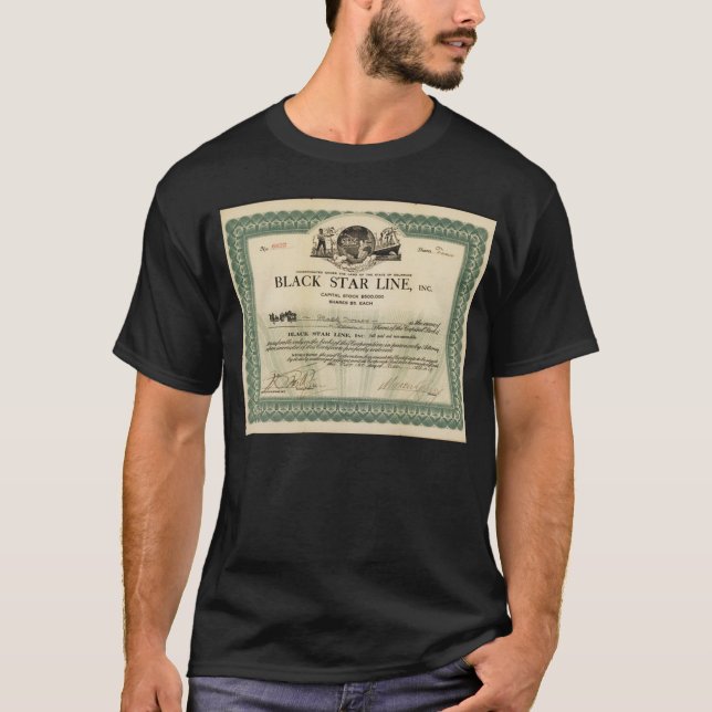 T-shirt MARCUS GARVEY  BLACK STAR (Devant)
