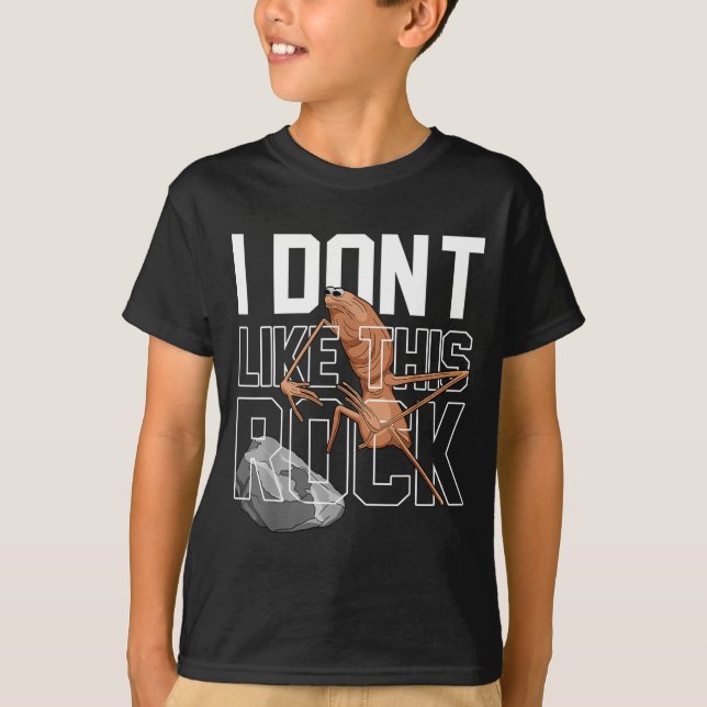 T-shirt Marcus le ver Je n'aime pas cette roche drôle Mème (Devant)