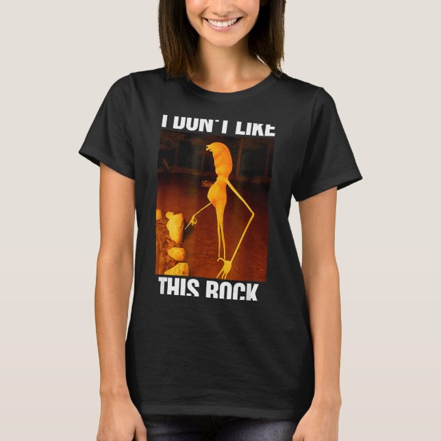 T-shirt Marcus le ver Meme Robert Je n'aime pas cette roch (Devant)