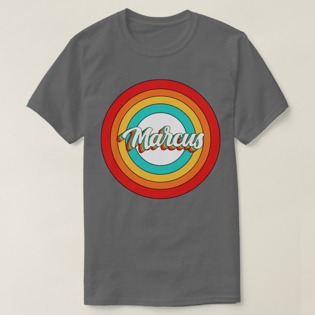 T-shirt Marcus Nom Chemise Vintage Marcus Circle (Design devant)