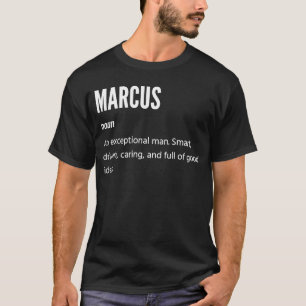 T-shirt Marcus s Noun Un Homme Exceptionnel