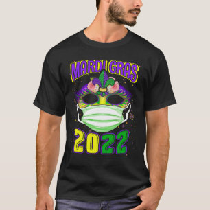 T-shirt Mardi Gras 2022 Avec Fesstival Masque Visage