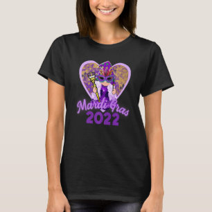 T-shirt Mardi Gras 2022 Garden Gnome Purple mignon tendanc