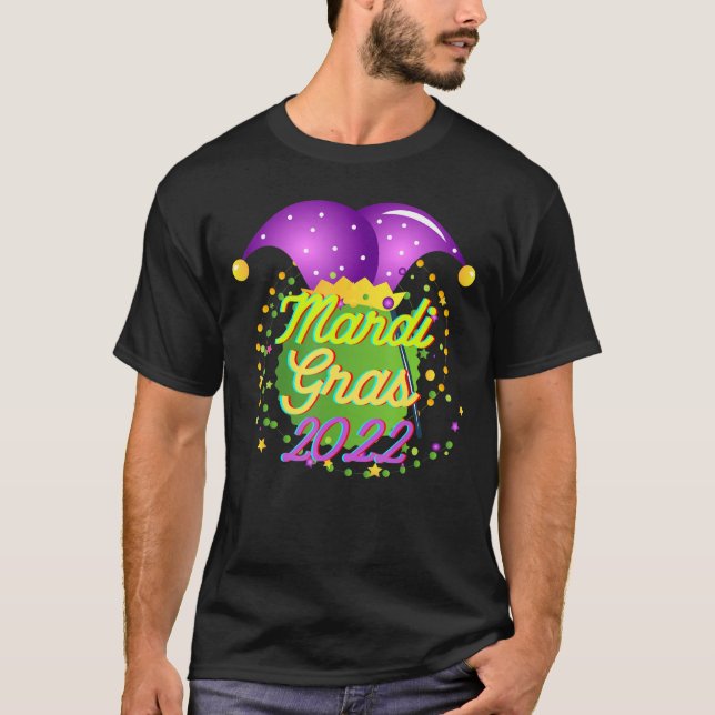 T-shirt Mardi Gras 2022 Jester Casquette (Devant)