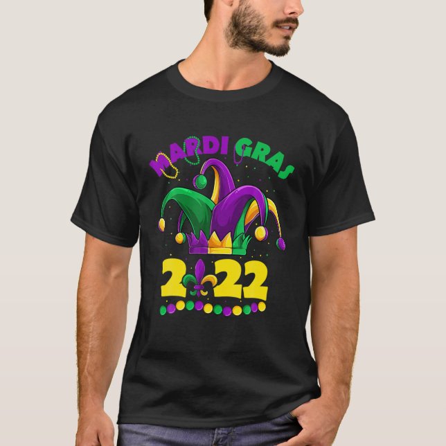 T-shirt Mardi Gras 2022 Jester Outfit, Enfants Garçon Homm (Devant)