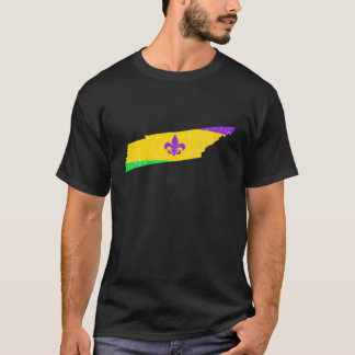 T-shirt Mardi Gras 2022 Mardi Gras Fleur De Lis Tennessee