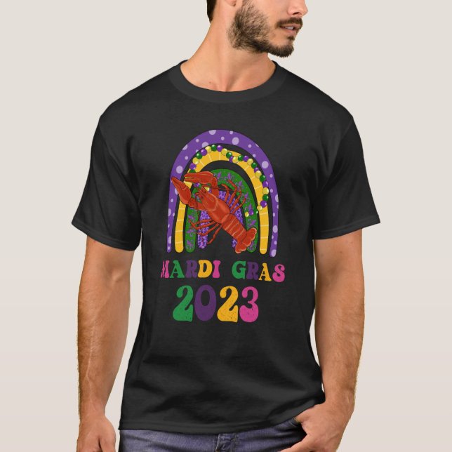 T-shirt Mardi Gras 2023 Arc-en-ciel Madri Gras Festival (Devant)