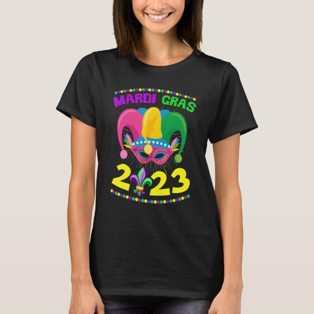 T-shirt Mardi Gras 2023 Jester Outfit New Orleans Carnaval (Devant)