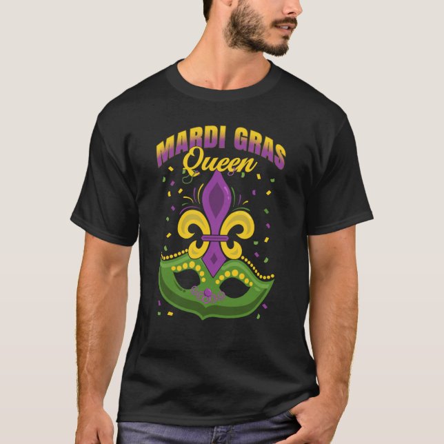 T-shirt Mardi Gras 2023 Mardi Gras Queen Couples Matching  (Devant)