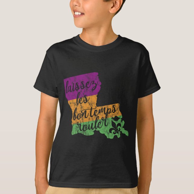 T-shirt Mardi Gras 2025 Laissez Les Bon Temps Rouler New O (Devant)