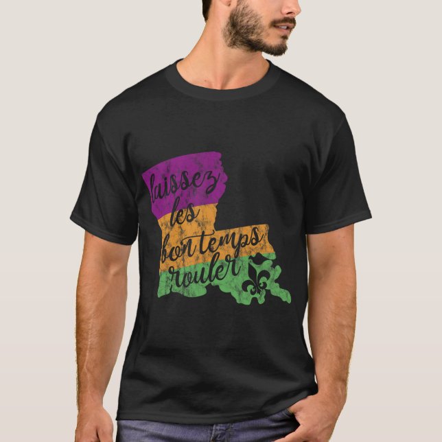 T-shirt Mardi Gras 2025 Laissez Les Bon Temps Rouler New O (Devant)