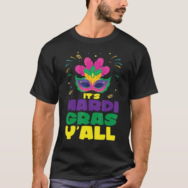 T-shirt Mardi Gras Ball Invités C'est Mardi Gras Y'all C'e (Devant)