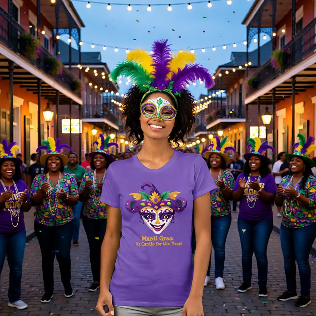 T-shirt Mardi Gras Bead Hustler (Mardi Gras Bead Hustler T-Shirt)