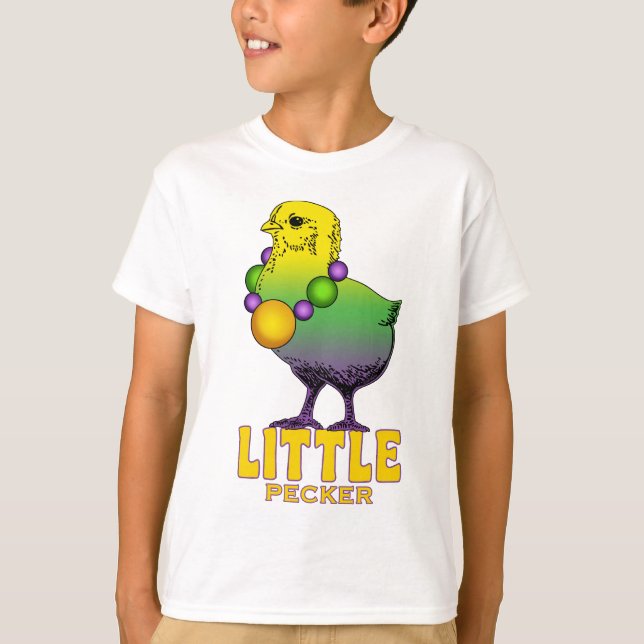T-shirt Mardi Gras Beads - Le Petit Pecker (Devant)