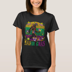 T-shirt Mardi Gras Bigfoot Drôles Enfants Hommes Sasquatch