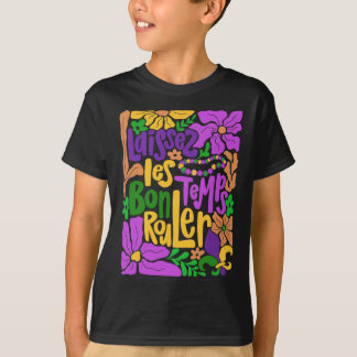T-shirt Mardi Gras Boho Laissez Les Bon Temps Rouler Fleur